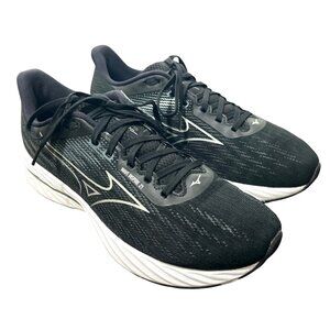 Mizuno Wave Inspire 21 Mens Running Shoes Black White Size Sneakers 10